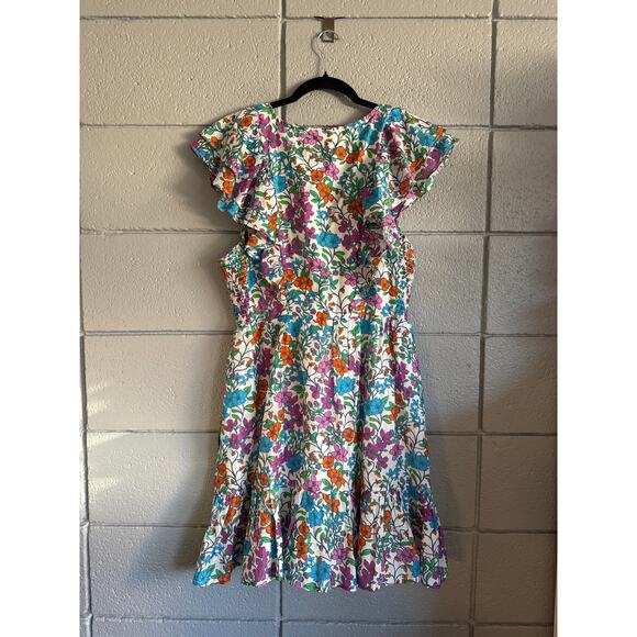 Women's Roller Rabbit Blomst Ondika Silk-Blend Floral Dress size L - Picture 4 of 4